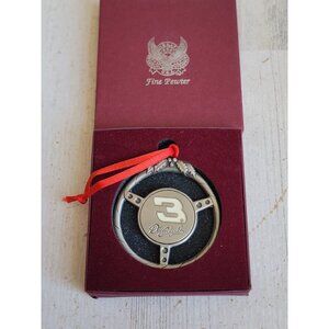 Fine pewter Dale Earnhardt Jr 3 steering wheel Good wrench‎ NASCAR ornament